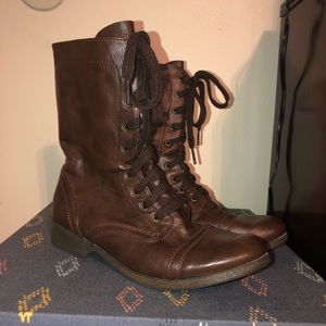 Brown Combat Boots